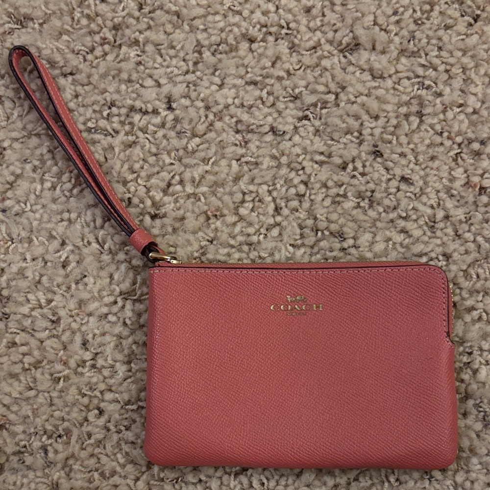 Coach Coral Wristlet Clutch